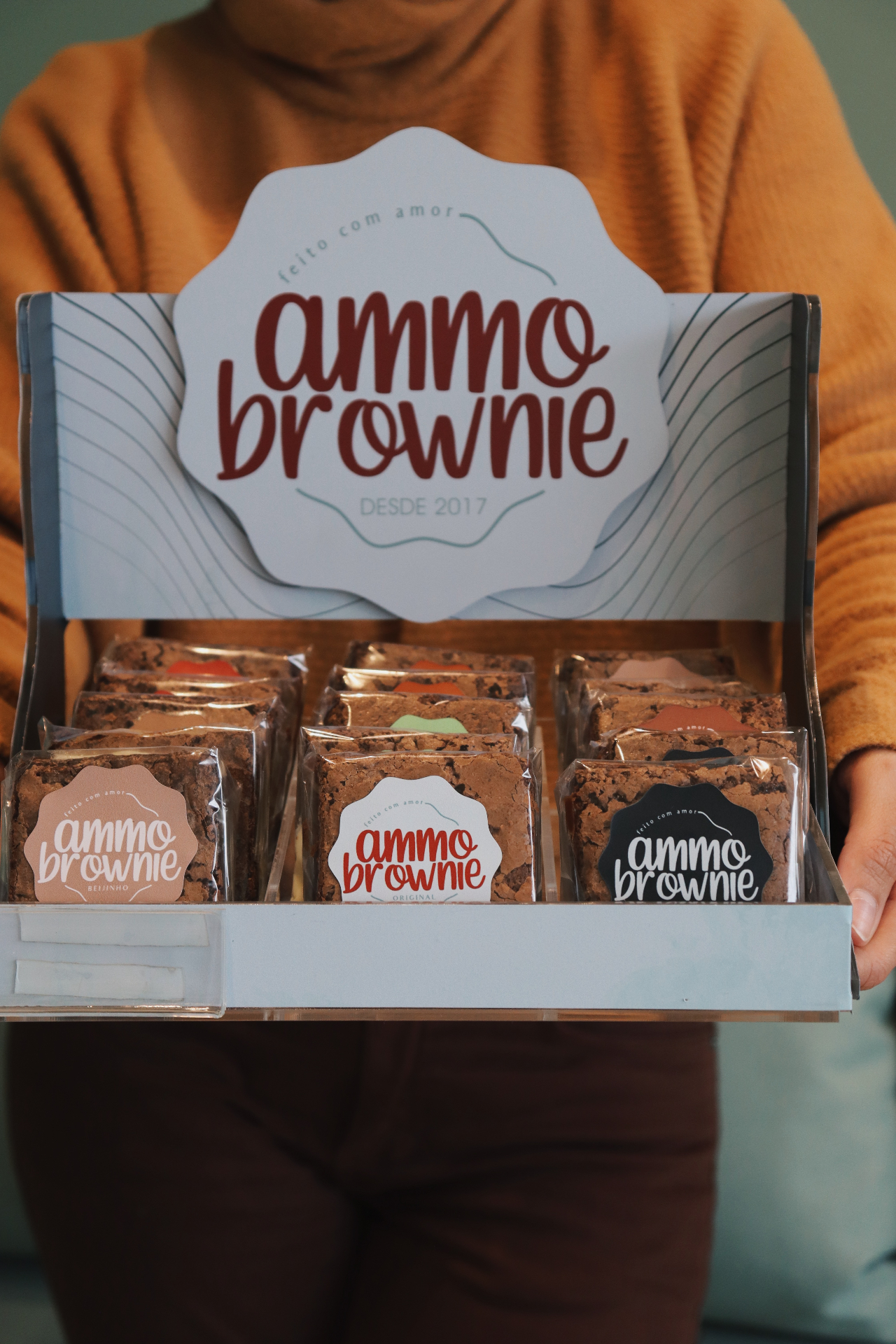 Caixa de brownies AMMO para revenda